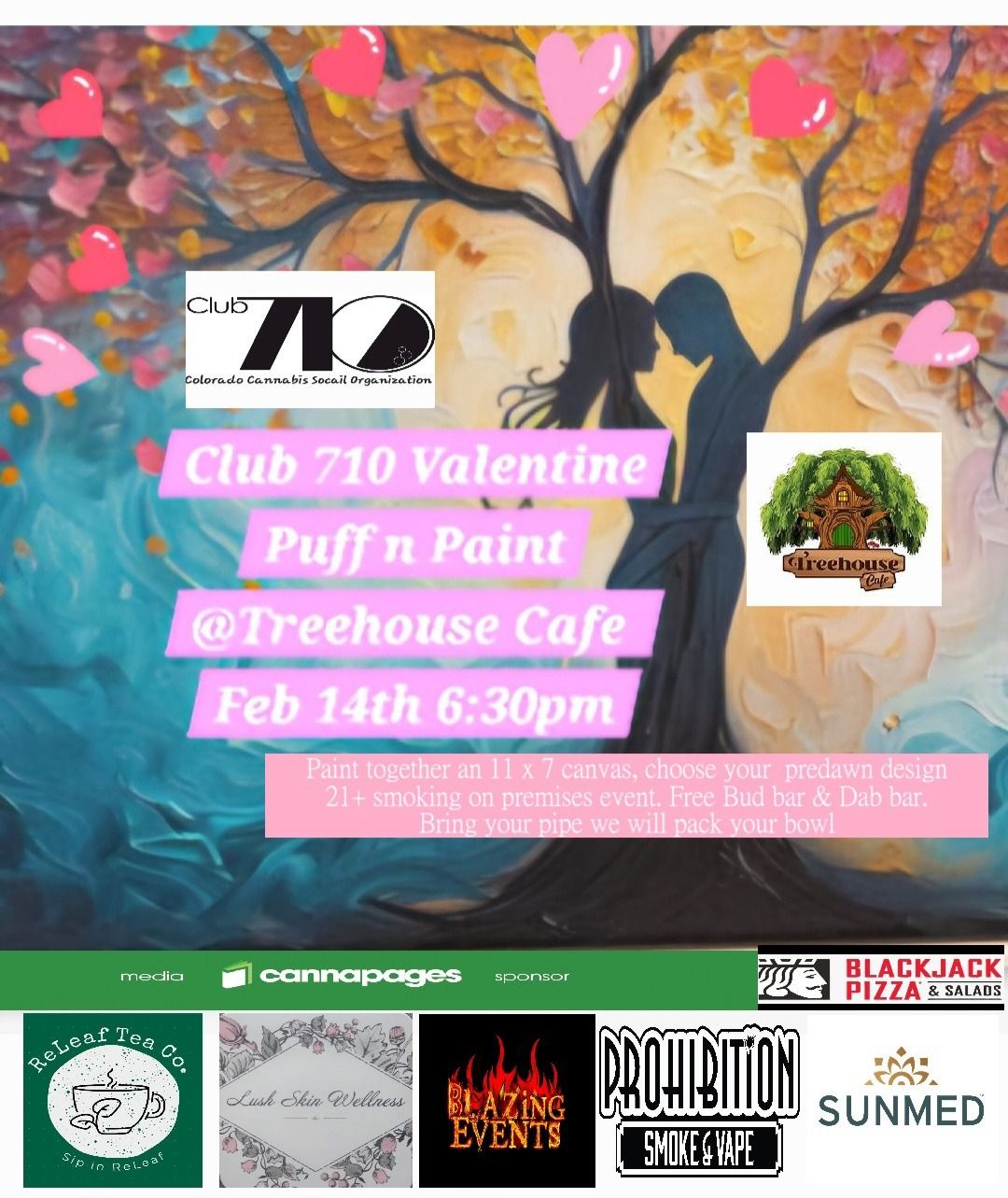 Club 710 Valentine Puff n Paint 