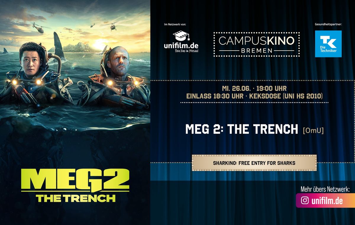 SharKino: Meg 2: The Trench [OmU]