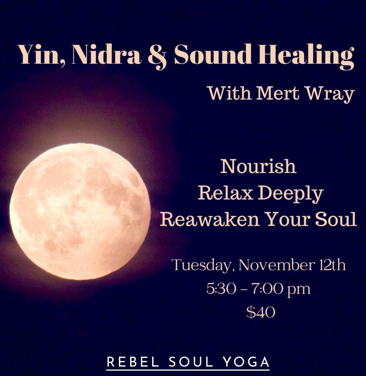 Full Moon Yin, Nidra & Sound Healing 