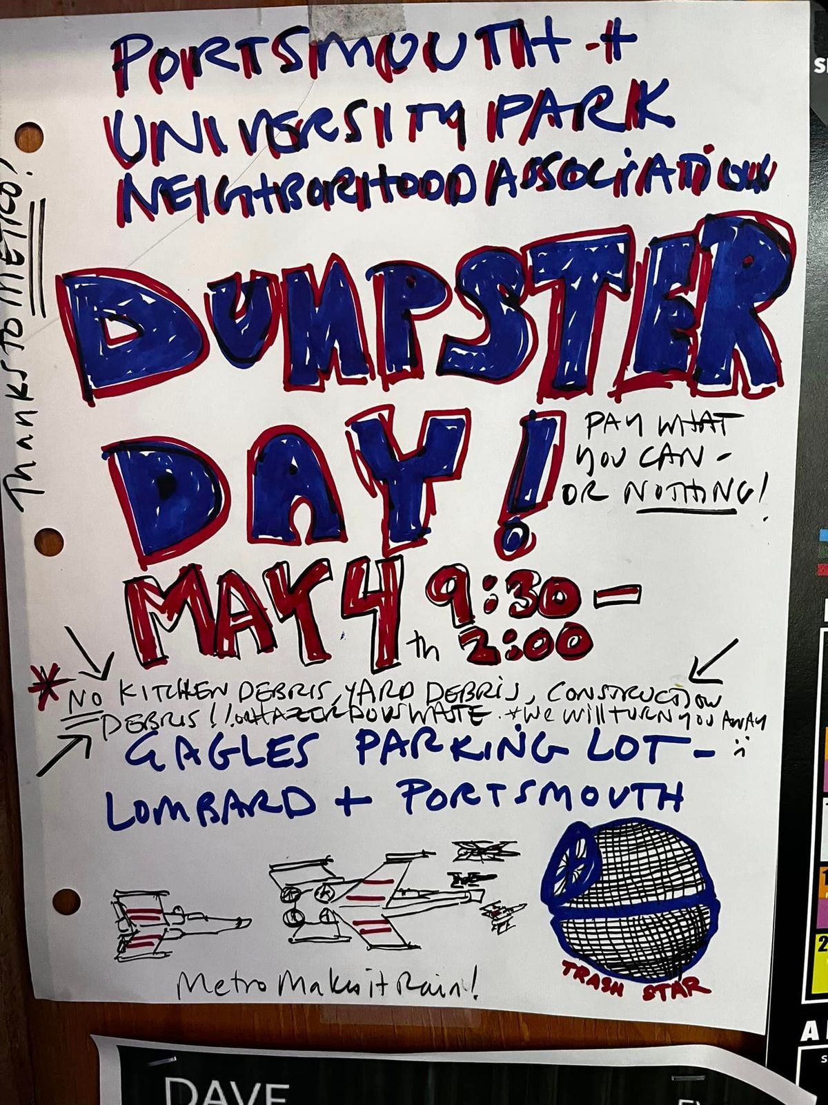 PNA & UPNA Dumpster Day