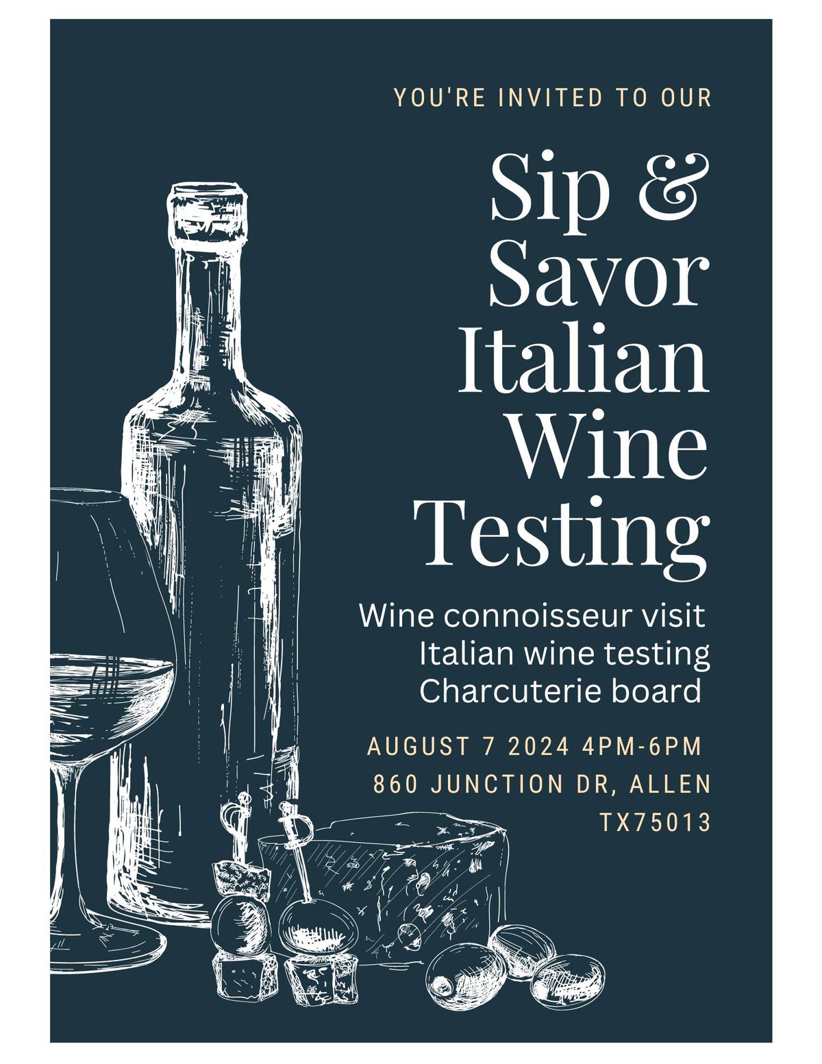 Sip & Savor Italian Wine Testing!