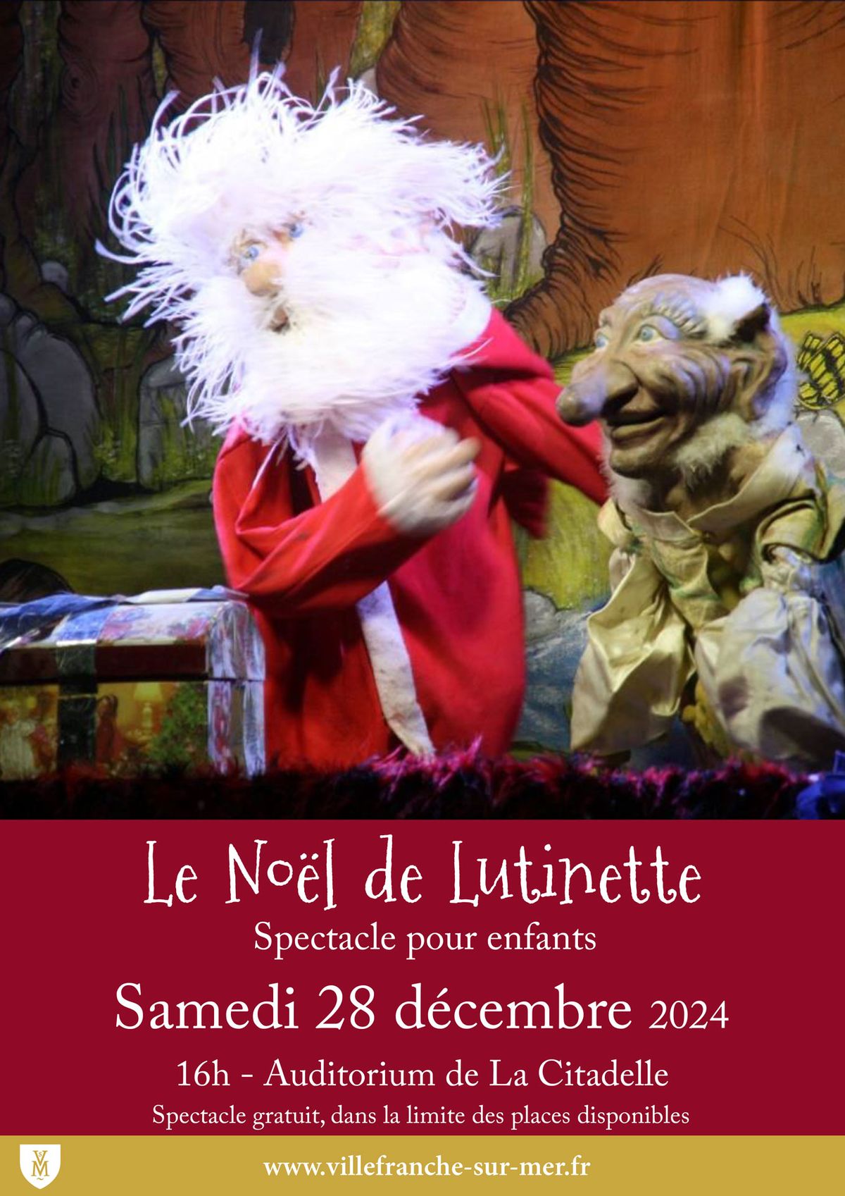 Spectacle pour enfants "Le No\u00ebl de Lutinette"