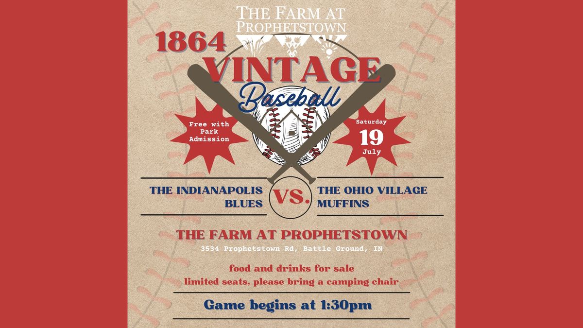 Vintage 1864 Baseball Game