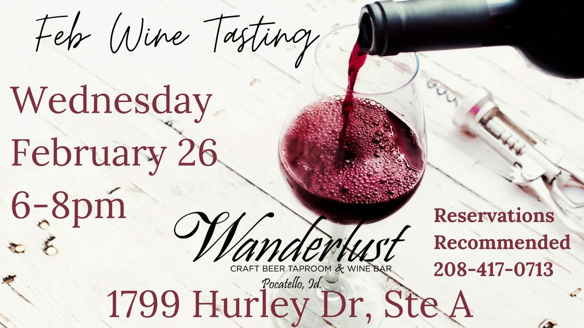 February Wine Tasting