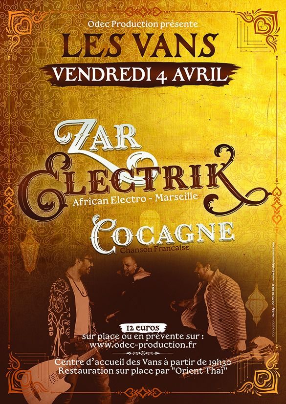 Zar Electrik + Cocagne   Les Vans  (07) Centre d'accueil 