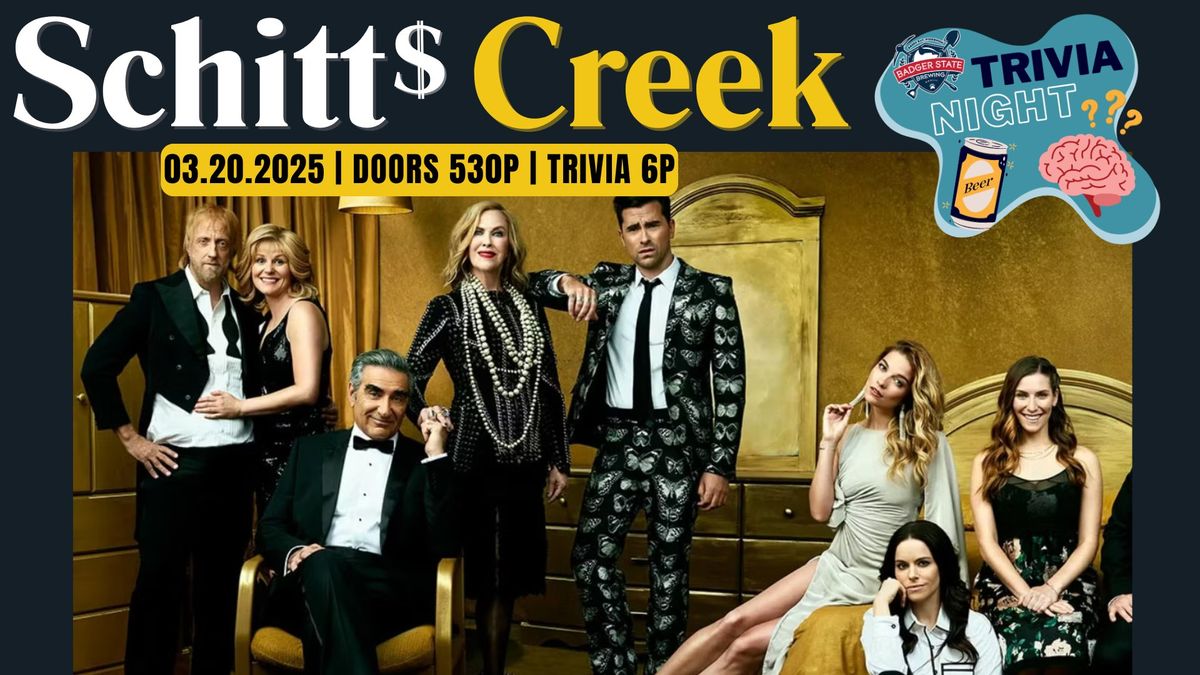 Schitt$ Creek Trivia Night at Badger State Brewing