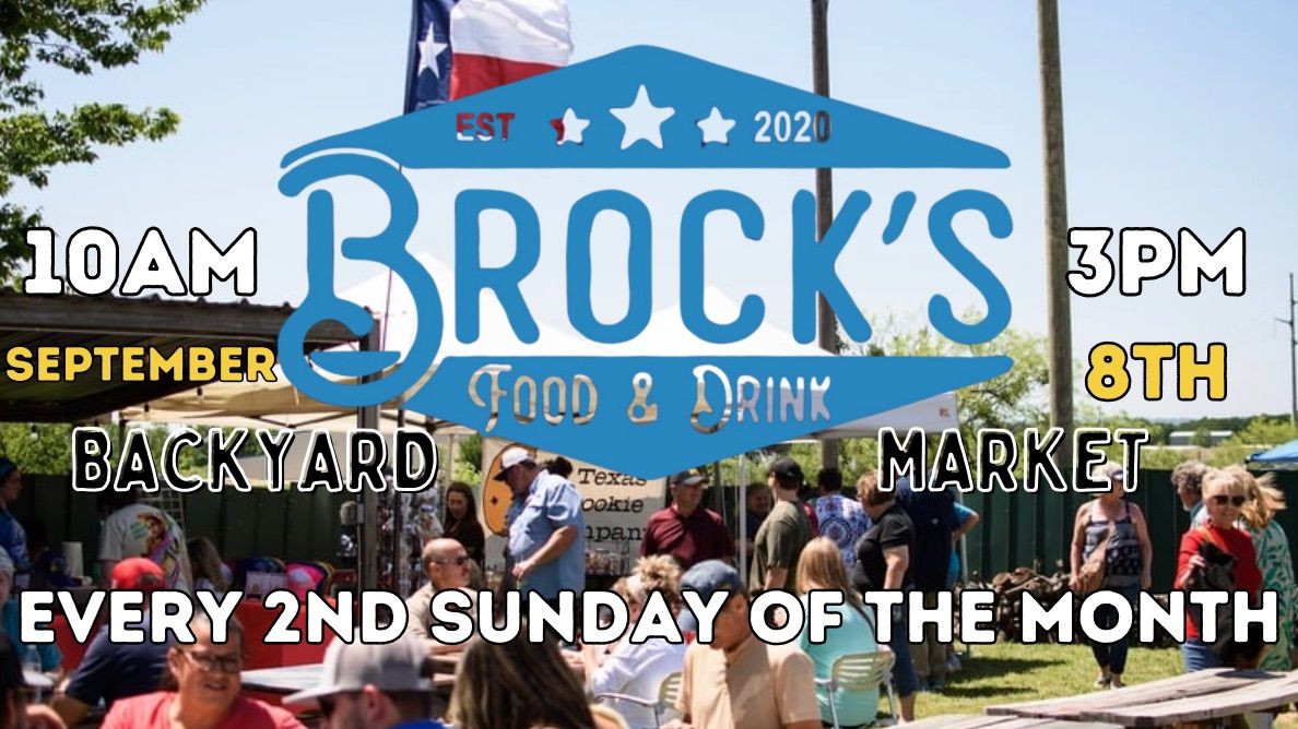 Brock\u2019s Backyard September Market 