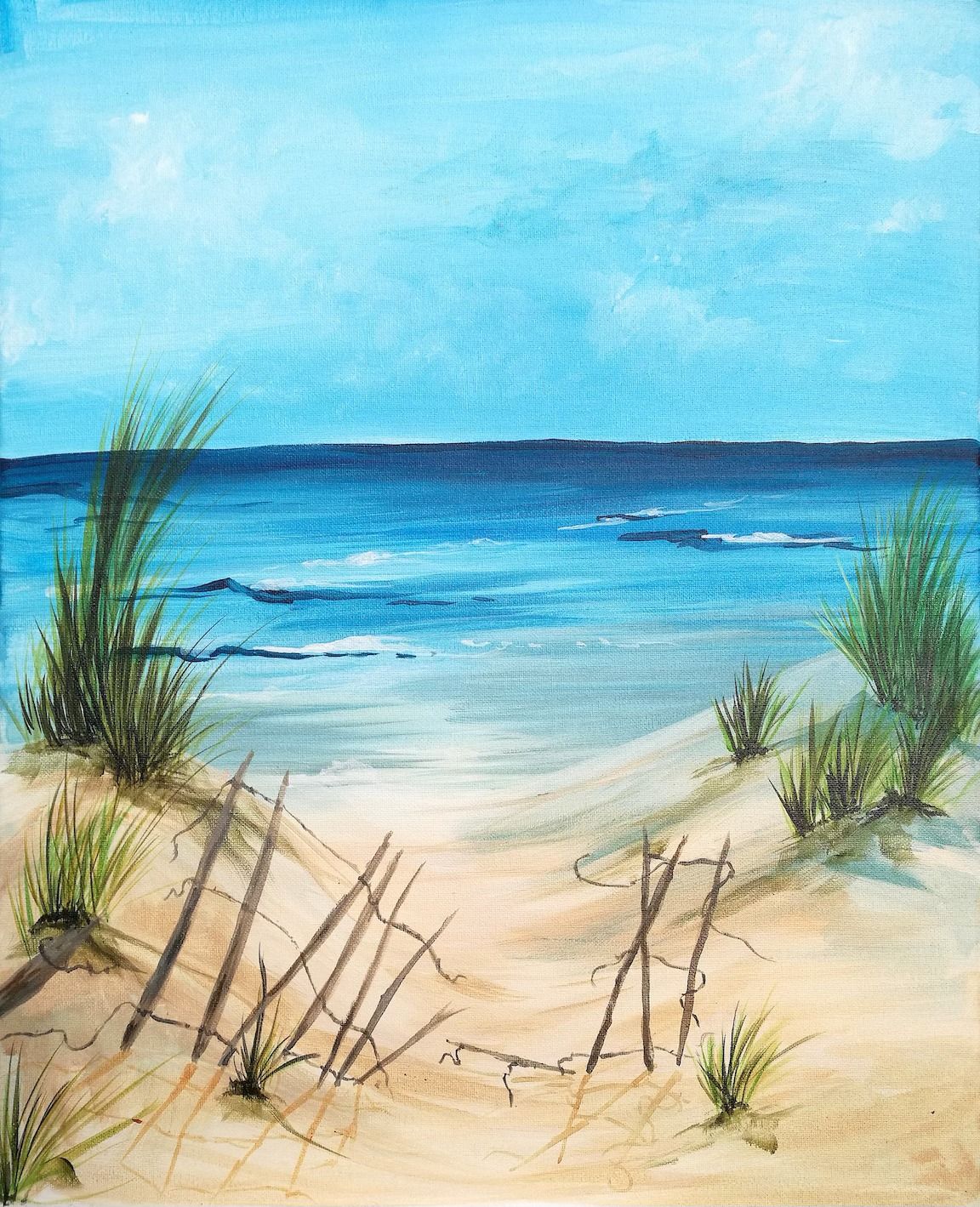 Join Brush Party to paint 'Life's a Beach' in Waddesdon