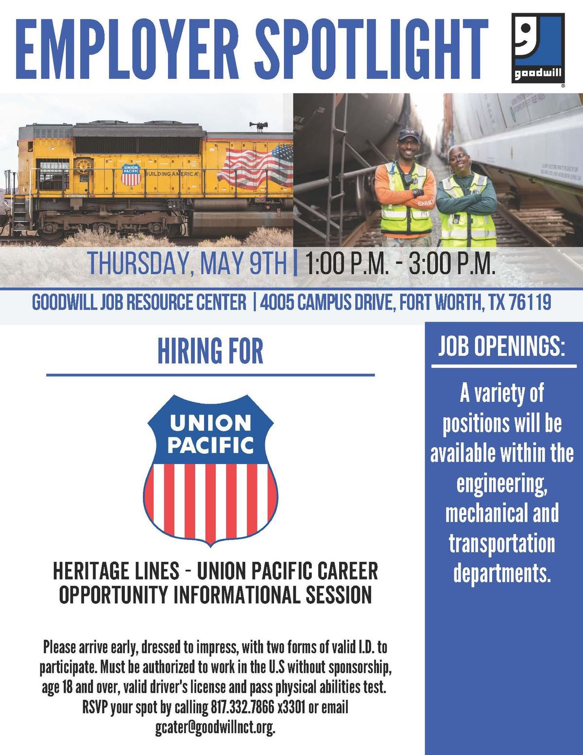 Union Pacific Heritage Line Hiring Event