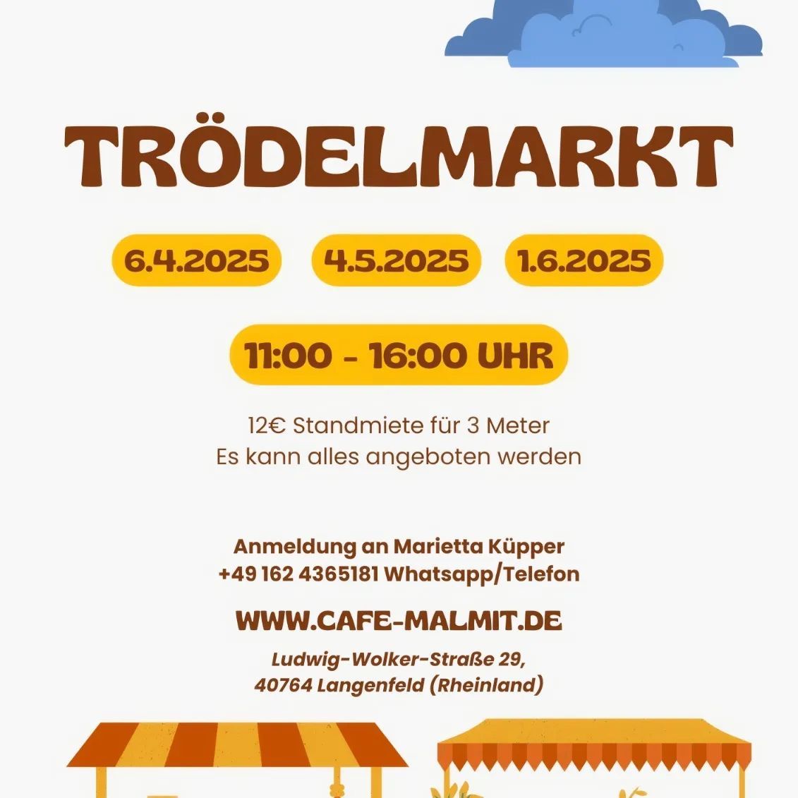 Tr\u00f6delmarkt vom Caf\u00e9 malmit Outdoor 