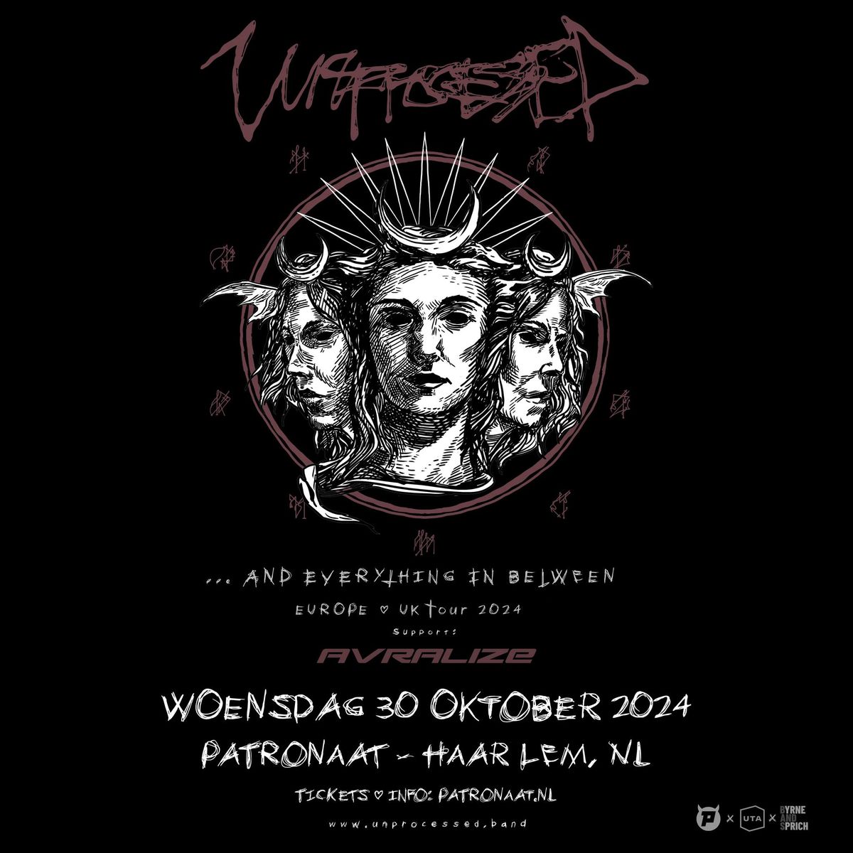 UITVERKOCHT: Unprocessed + Avralize + Deeproot | Patronaat Haarlem 