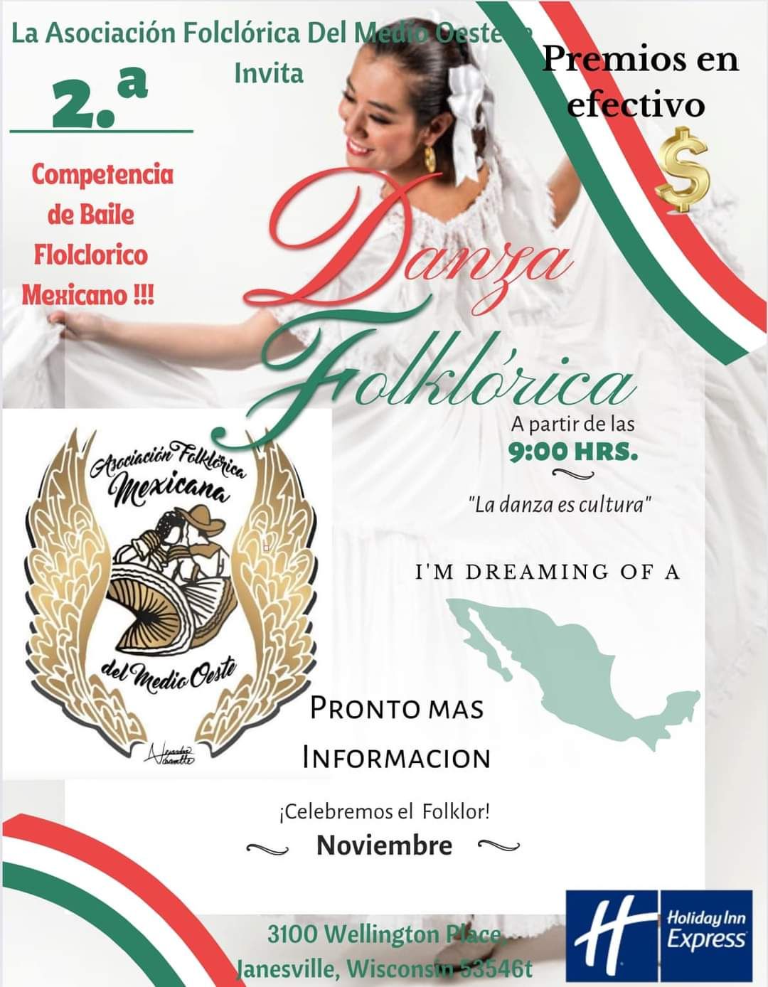 competencia folklorica mexicana del Medio oeste.