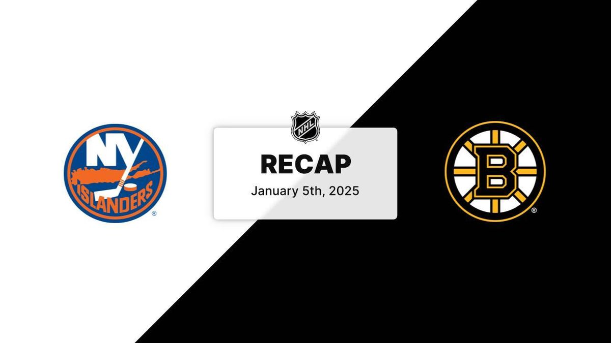 Boston Bruins vs. New York Islanders