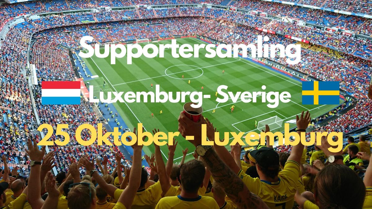 Supportersamling borta mot Luxemburg