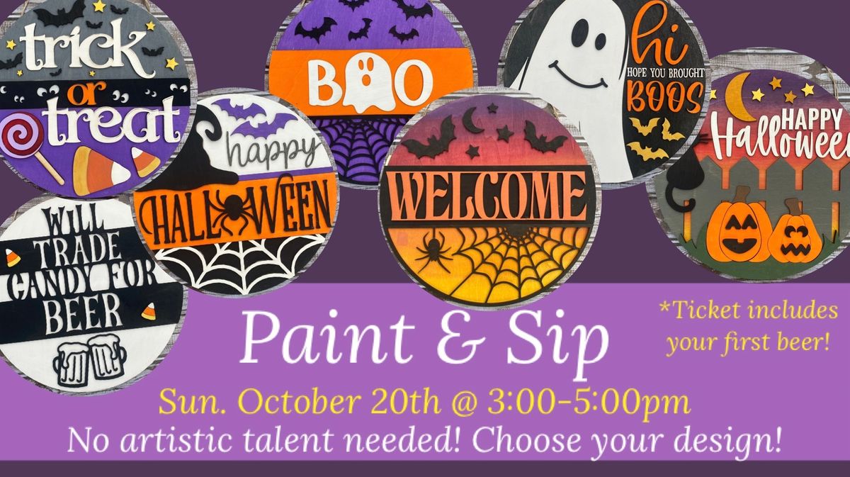 Paint & Sip at North Water Brewing