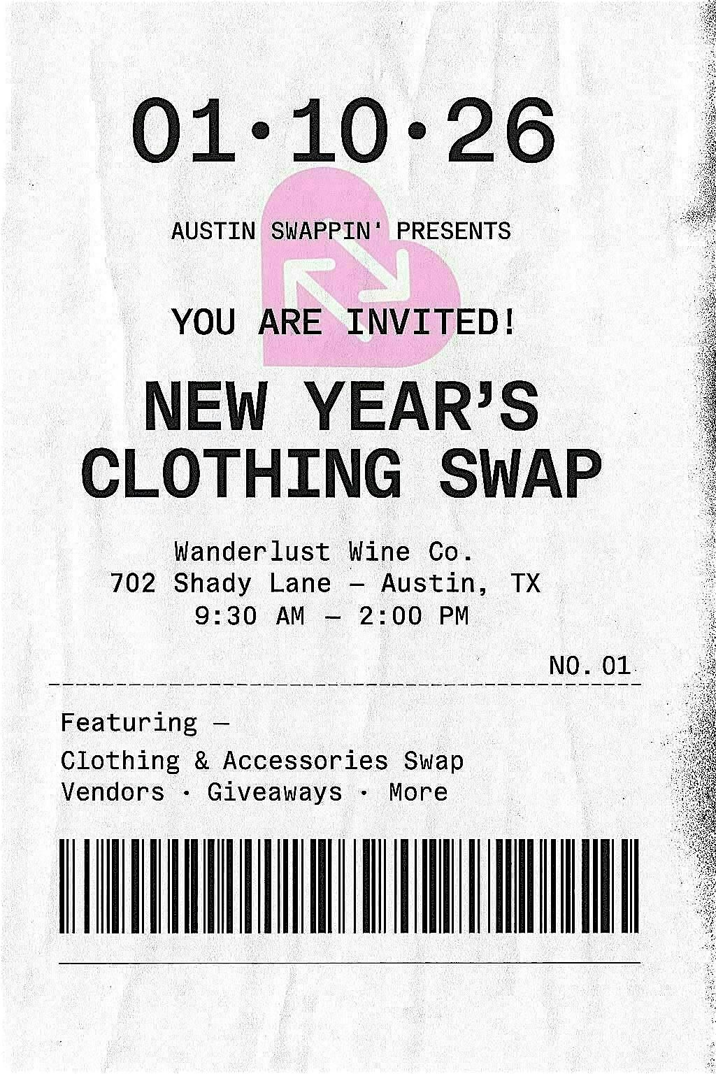 Austin  Swappin NEW YEARS Clothing Swap!