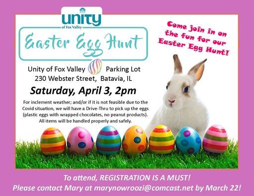 Easter Egg Hunt Unity Of Fox Valley Batavia 3 April 2021 - how much eggs are in the 2021 roblox egghunt
