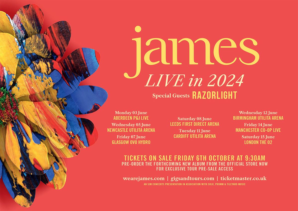 James Cardiff Tickets