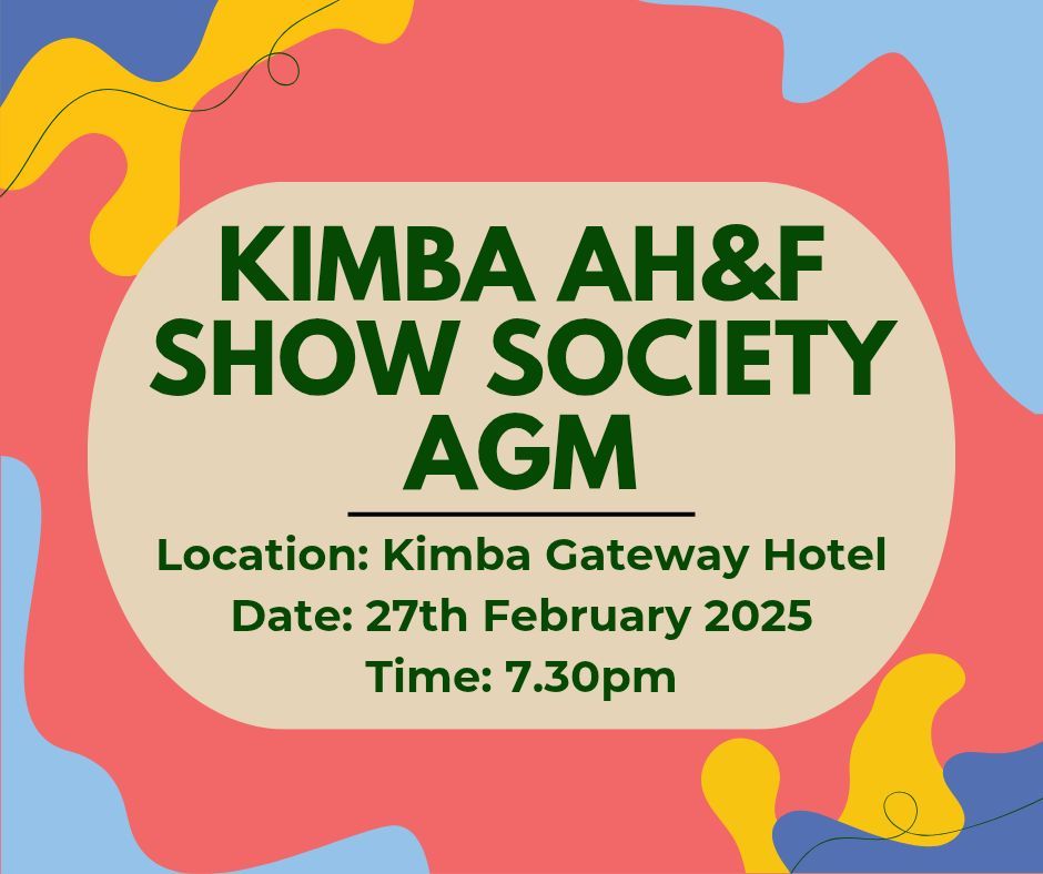 Kimba AH&F Show Society AGM