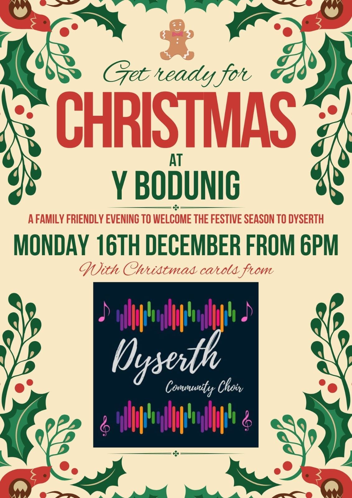 Carols around the tree Y Bodunig Dyserth 