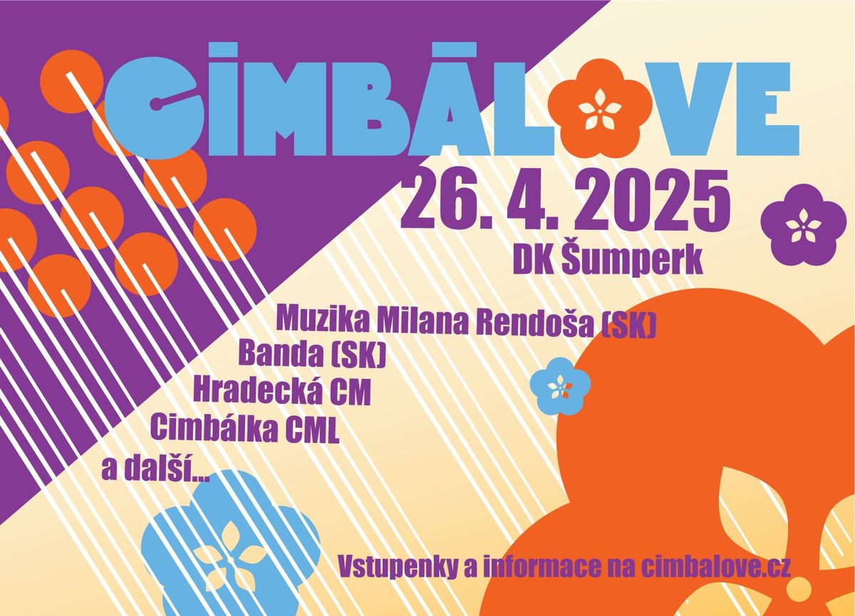 CIMB\u00c1LOVE: Muzika Milana Rendo\u0161a (SK), Banda (SK), Hradeck\u00e1 CM, Cimb\u00e1lka CML a dal\u0161\u00ed...