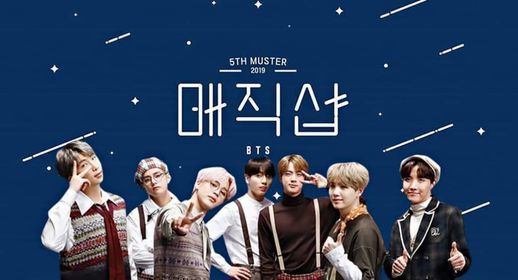 Proyecci\u00f3n BTS 5th Muster MAGIC SHOP