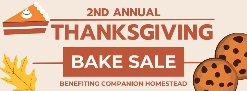 Bake Sale benefiting Companion Homestead Dog Sanctuary