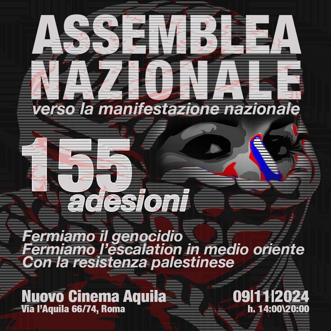 ASSEMBLEA NAZIONALE 9 NOVEMBRE A ROMA