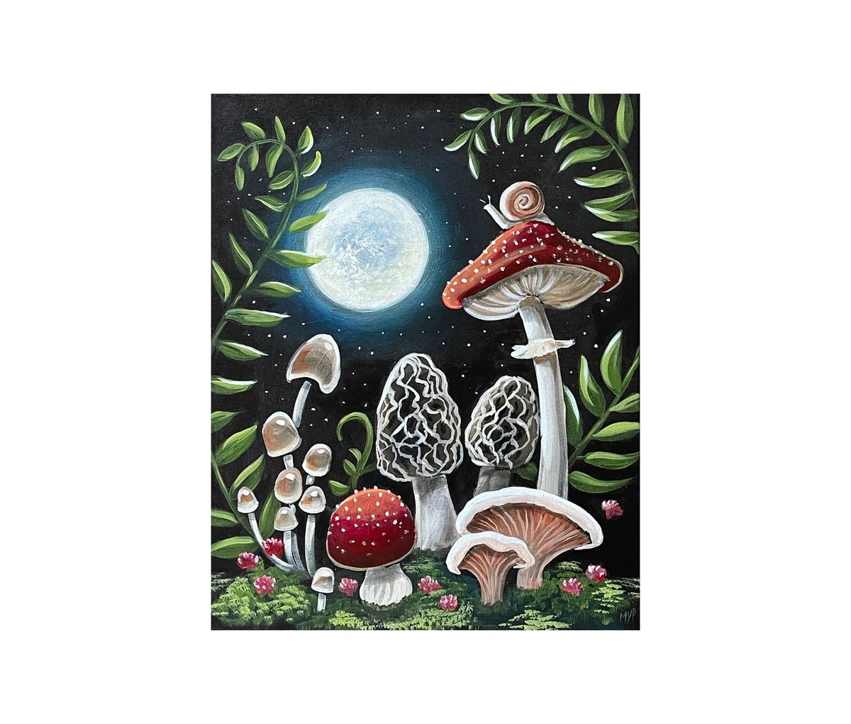 Midnight Mushroom Paint & Sip 