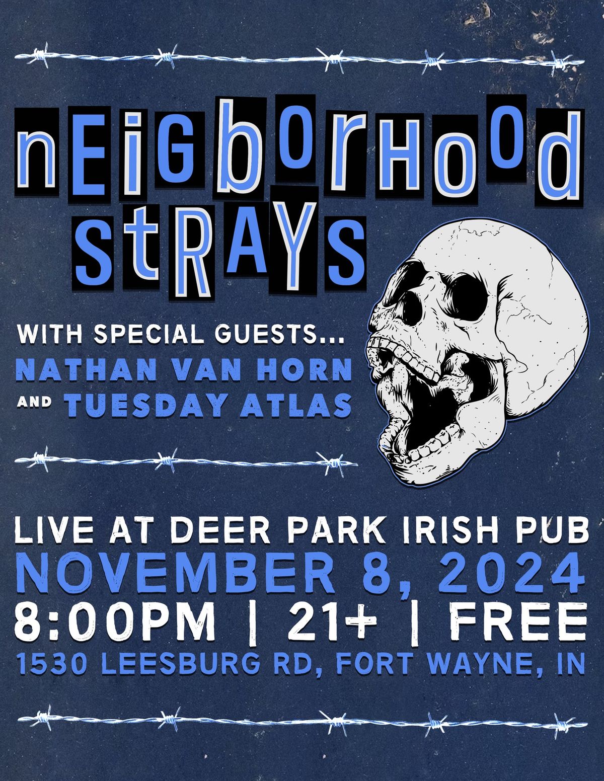 Neighborhood Strays, Nathan Van Horn, and Tuesday Atlas | Live at Deer Park Irish Pub