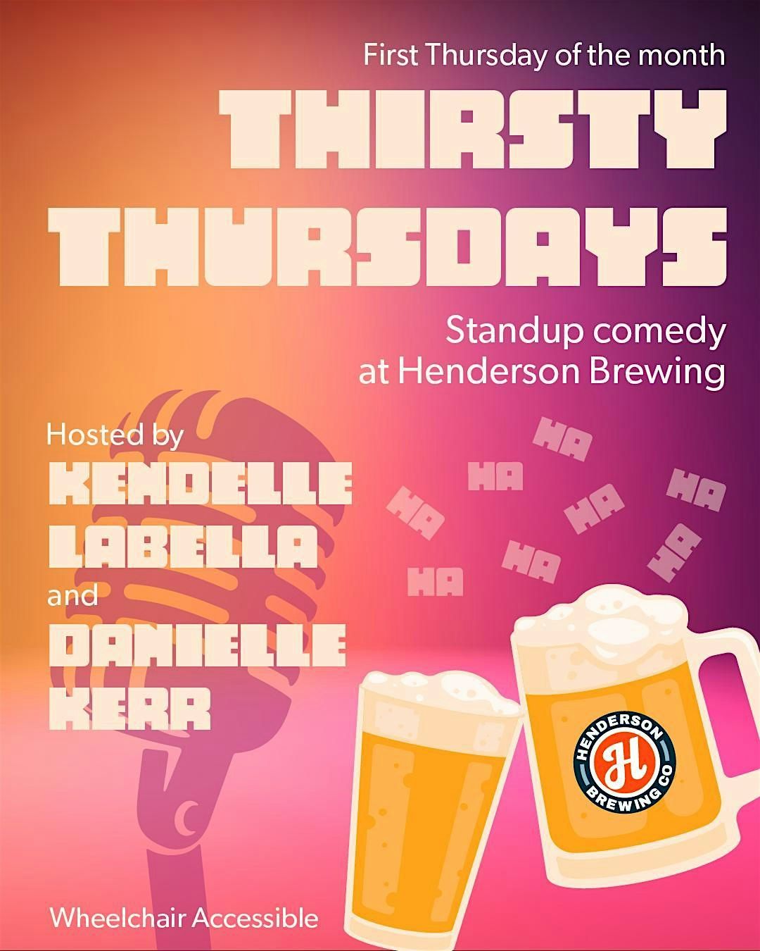 Thirsty Thursdays: Standup Comedy at Henderson Brewing