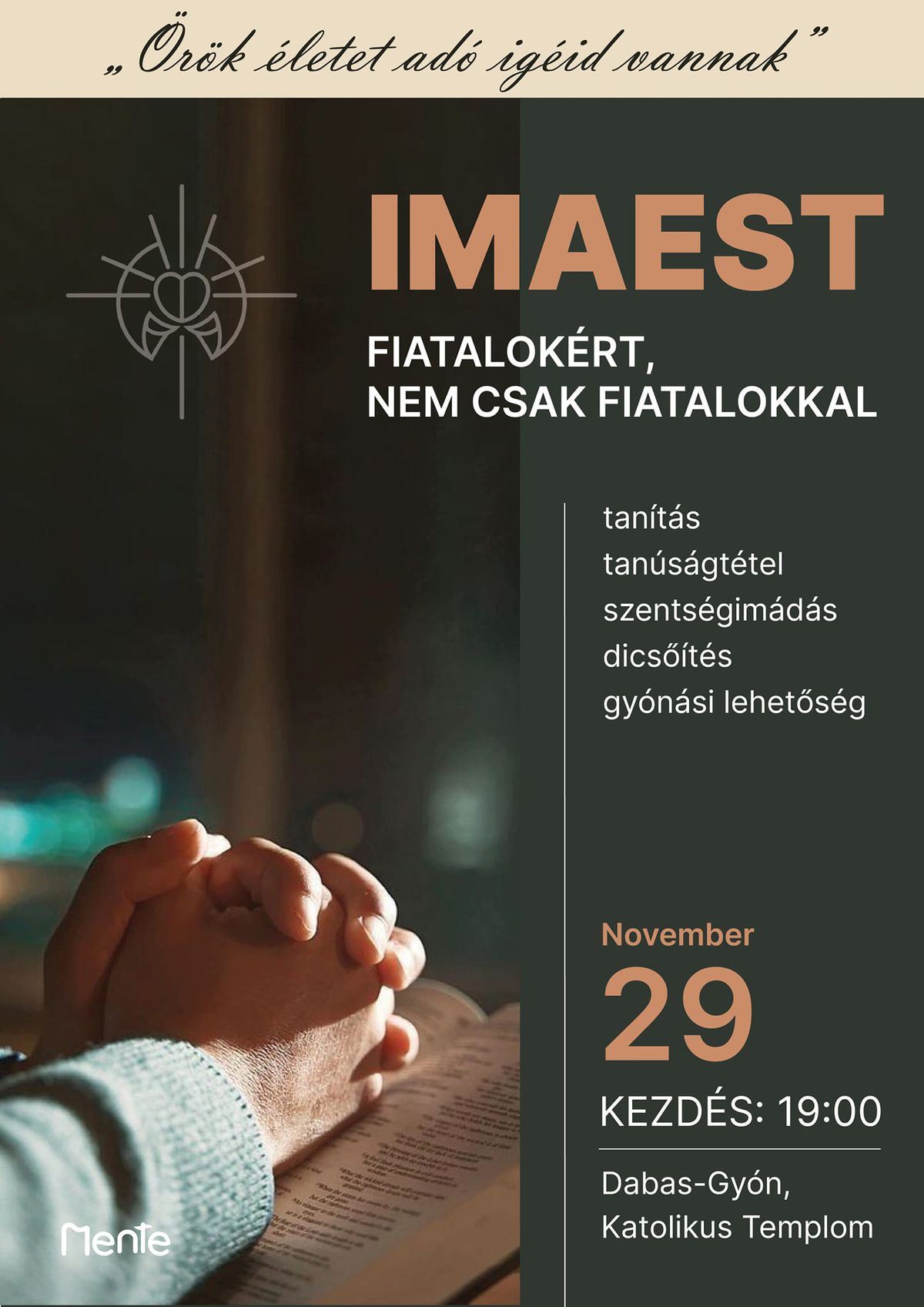 Imaest a fiatalok\u00e9rt - nem csak fiatalokkal