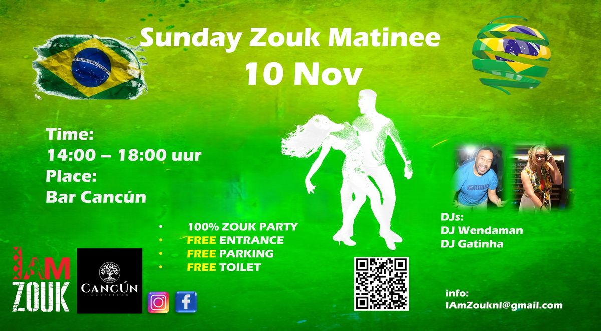 SUNDAY ZOUK MATINEE 10 NOV