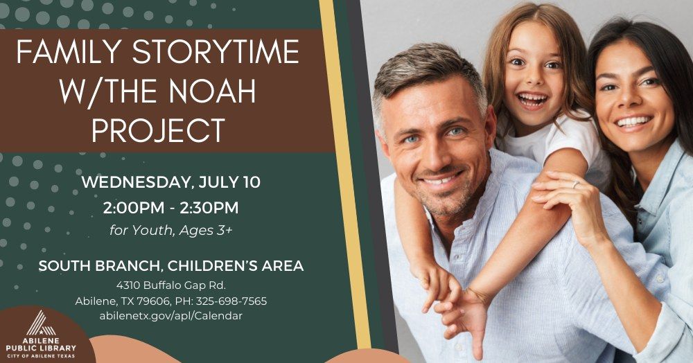 Family Storytime with the Noah Project (South Branch)