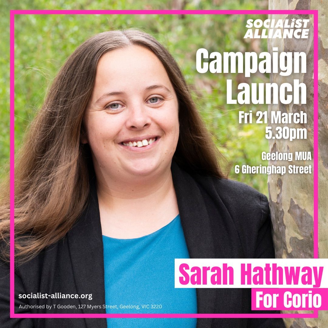 Campaign Launch - Sarah for Corio