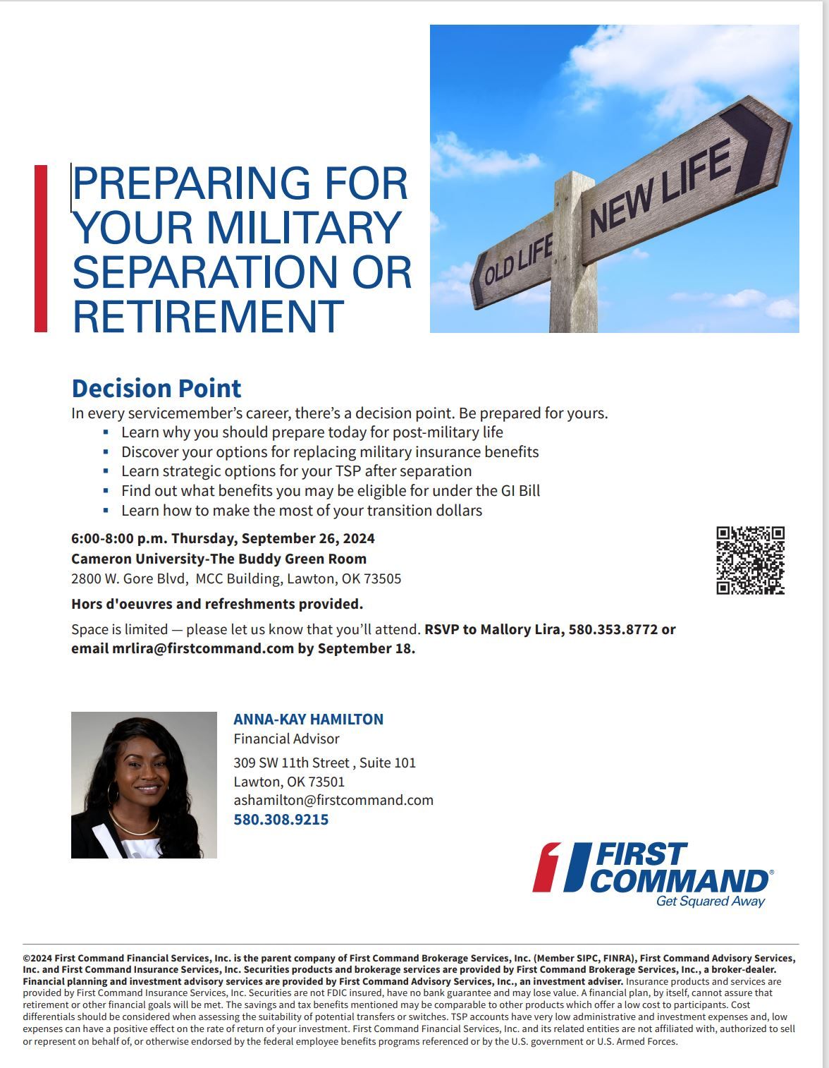 PREPARING FOR YOUR MILITARY SEPARATION OR RETIREMENT