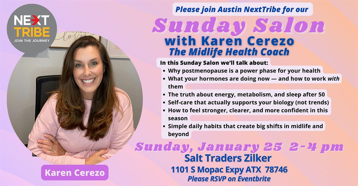 Sunday Salon with Karen Cerezo The Midlife Health Coach