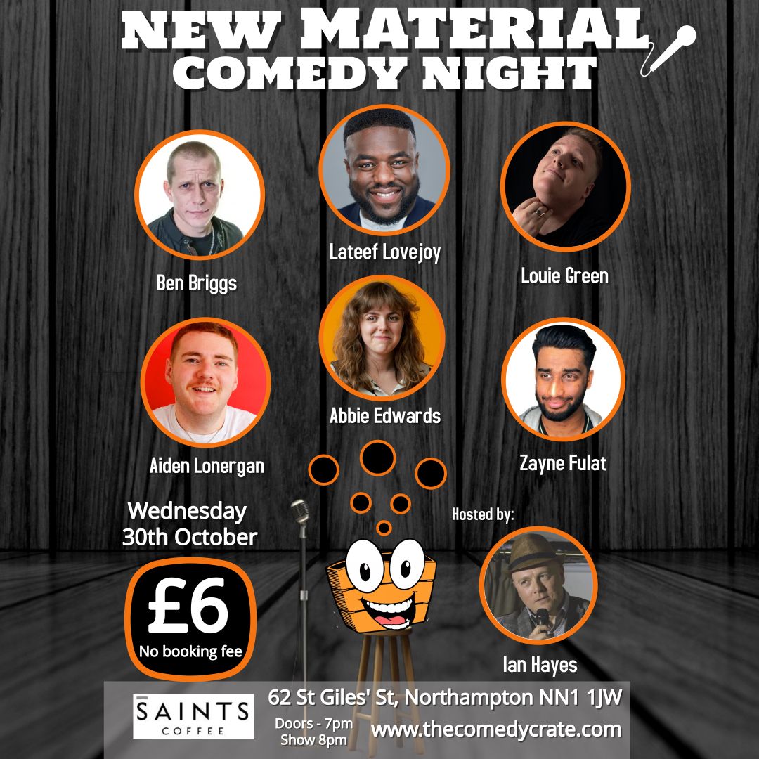 New Material Comedy Night at Saints Coffee