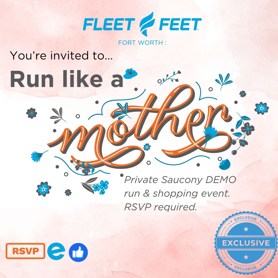 Run Like a Mother-Saucony Demo run & Shopping event