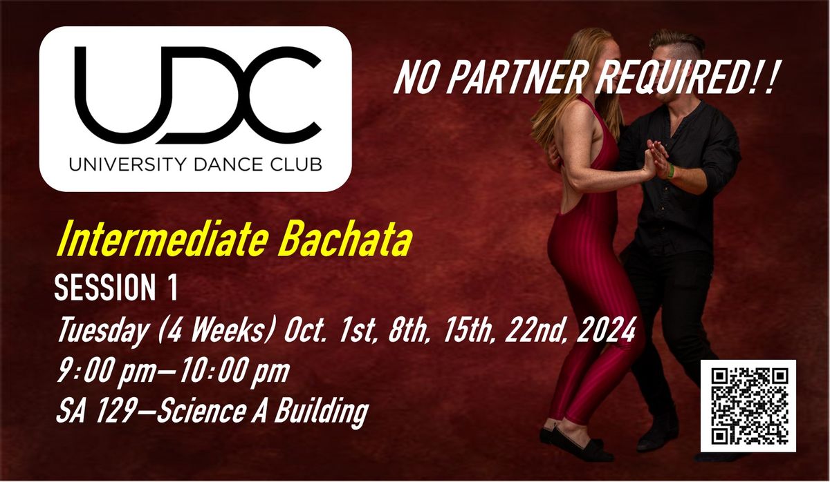 UDC Dance Classes: INTERMEDIATE BACHATA - FALL SESSION