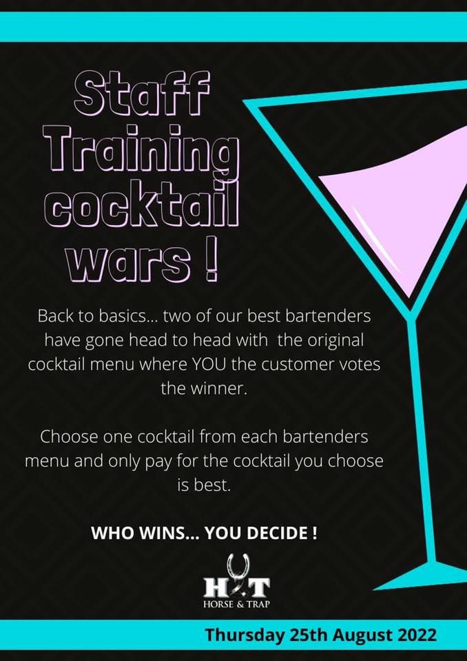 Staff Training Cocktail wars