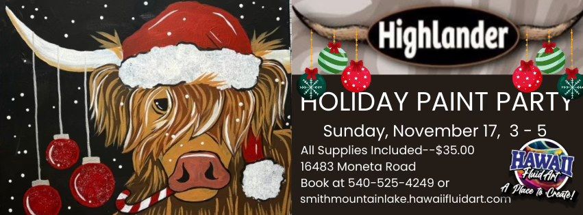 Holiday Highlander Paint Event