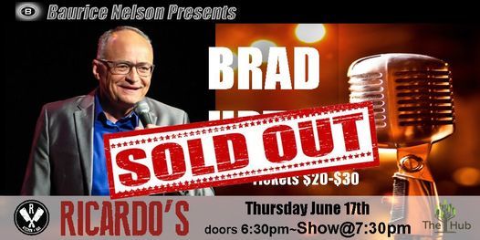 Brad Upton Comedy@Ricardos, The Hub at Lacey, 17 June 2021