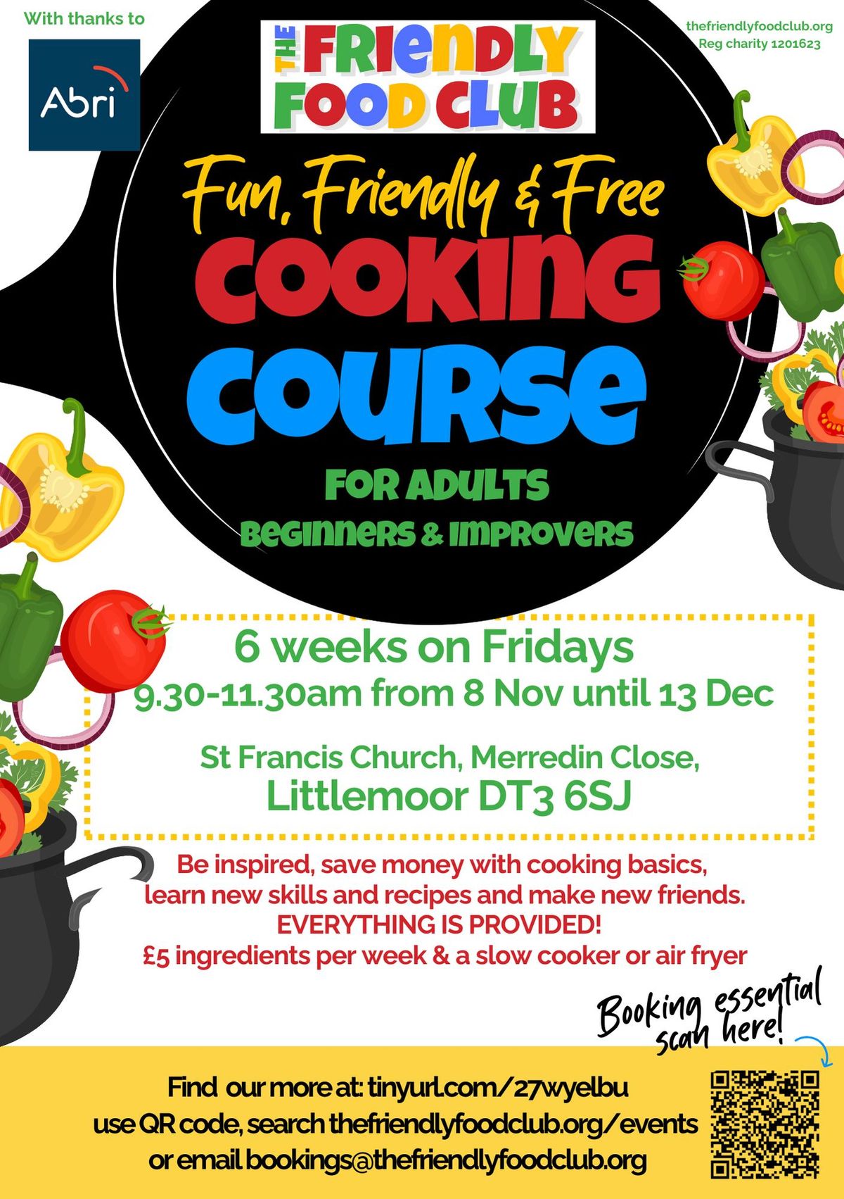 Cooking on a budget 6 week course - Weymouth