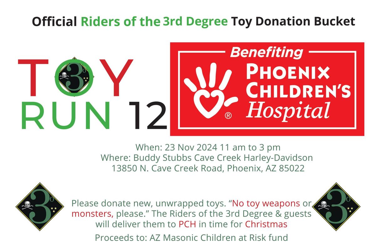 Riders of the Third Degree - Toy Ride 12 - Call for Vendors