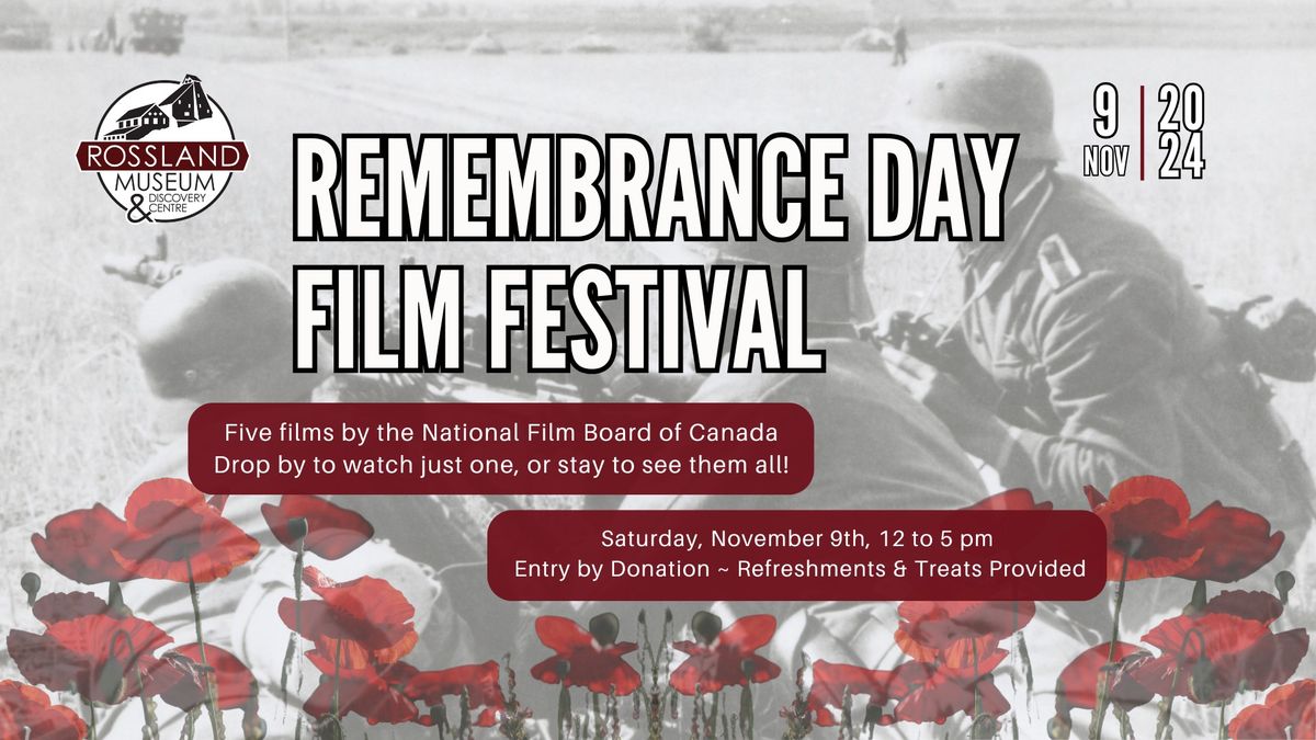 Beyond the Battlefield: Remembrance Day Film Festival