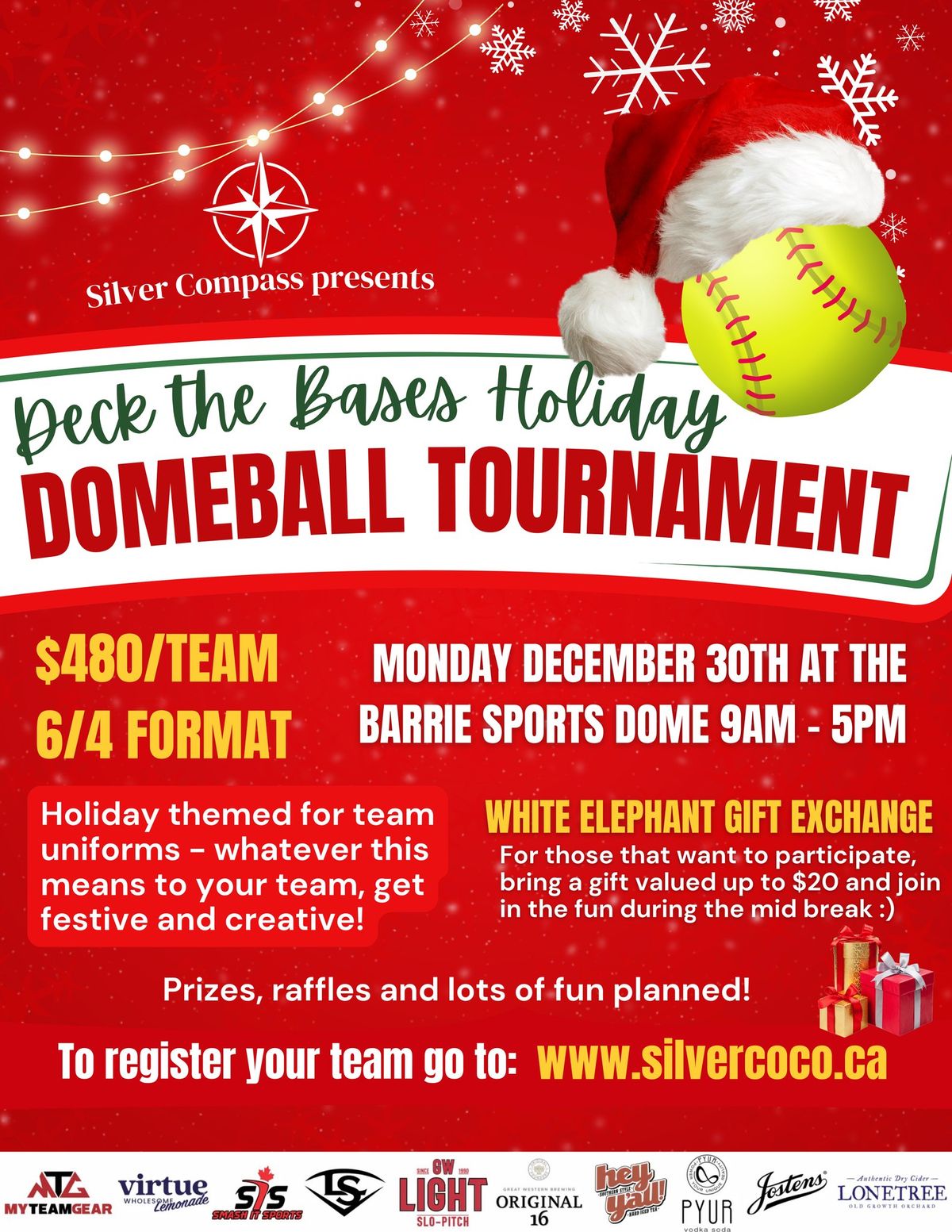 Deck the Bases Coed Domeball Tournament