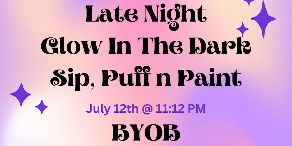 A Late Night: Glow In The Dark Puff n Paint @ Baltimore's BEST Art Gallery!