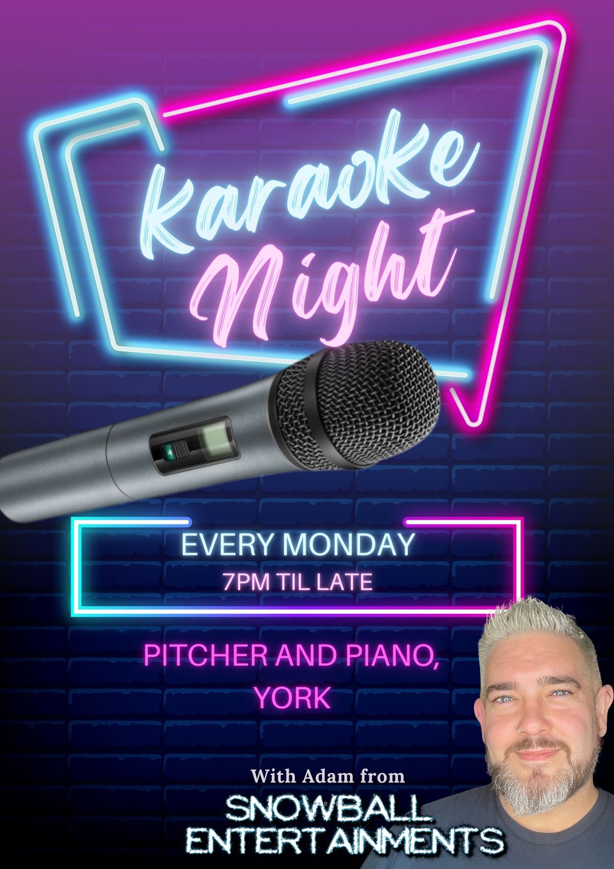 Pitcher and Piano Karaoke night