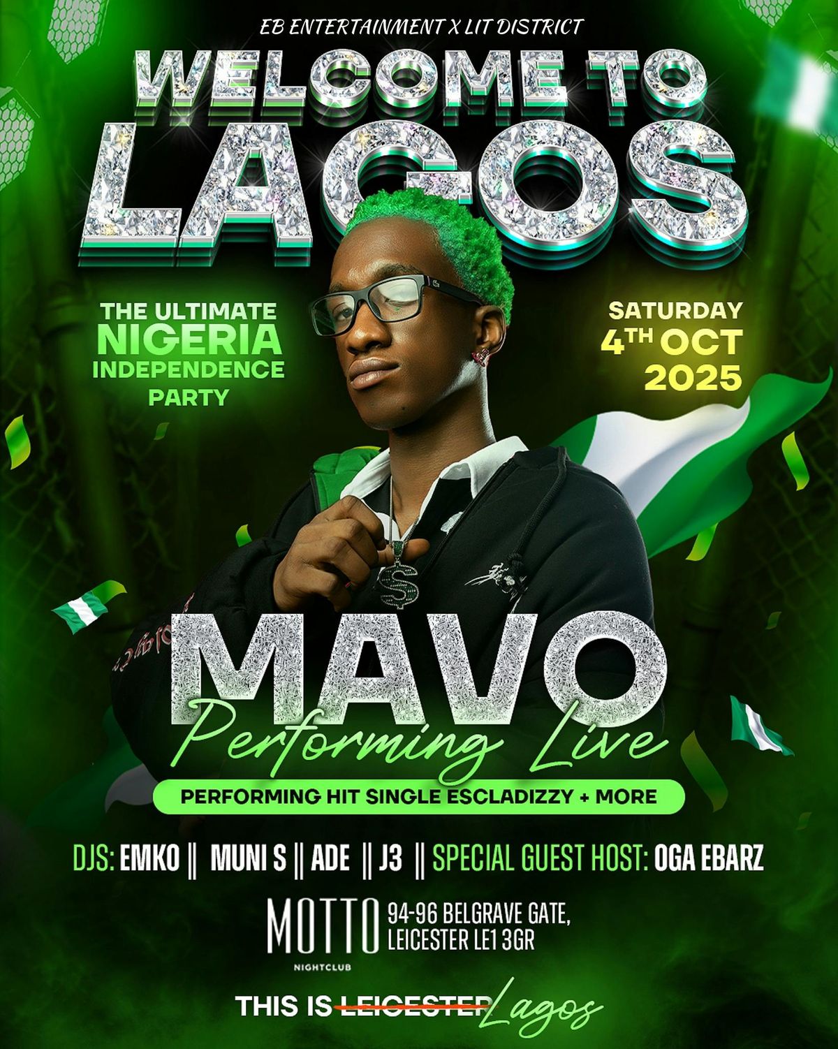 WELCOME TO LAGOS - MAVO PERFORMING LIVE 